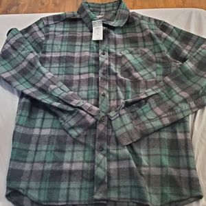 NWT Rue21 Green Flannel Men's Medium